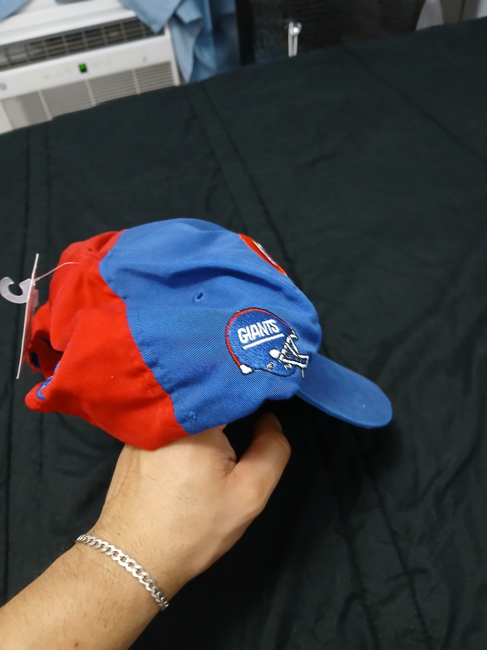 Two-Tone Blue & Red Baseball Cap - Picture 2 of 3